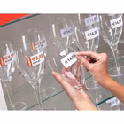 Immagine di Etichette adesive in carta bianca con adesivo rimovibile, 25,4x10mm, 189 etichette per foglio, 25 ff