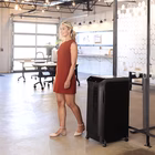 Immagine di Distruggidocumenti a microframmenti FELLOWES AUTOMAX 600M livello sicurezza P-5 colore nero