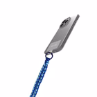 Immagine di Cover plastica Blu CELLY LACETBRAIDED - Smartphone Neck Chain SUMMER LACETBRAIDEDBL
