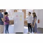 Immagine di Lavagna bianca su due lati cornice nera NOBO Move & Meet