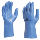 Immagine di Guanti in lattice DELTA PLUS con supporto in cotone interlock lunghezza 30 cm taglia 7 - paio