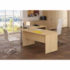 Immagine di Scrivania fianco legno EASYSPACE cm 160x80x72 faggio