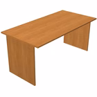 Immagine di Scrivania fianco legno EASYSPACE cm 140x80x72 noce