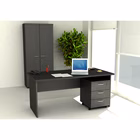 Immagine di Scrivania fianco legno EASYSPACE cm 140x80x72 nero venato