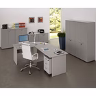 Immagine di Scrivania fianco legno EASYSPACE cm 80x80x72 grigio