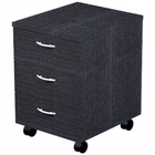 Immagine di Cassettiera a 3 cassetti EASYSPACE nero venato MONTATA