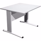 Immagine di Scrivania gamba ad "L" EASYSPACE cm 80x80x72 grigio