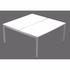 Immagine di Postazione bench 2 posti EASYSPACE cm 160x164xH72,5 bianco
