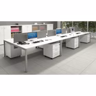 Immagine di Postazione bench 2 posti EASYSPACE cm 160x164xH72,5 bianco
