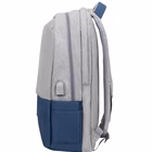 Immagine di Zaino notebook da 17 polipropilene blu RIVACASE Zaino per Laptop da 17.3" Antifurto - Grigio 7567GRE