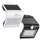 Immagine di Fari LED solari da parete sensore presenza/crepuscolare Isolar IP65 1,5W 4000K luce naturale nero