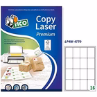 Immagine di Etichette adesive bianche in carta certificata fsc®, 47,7x70mm, 16 etichette per foglio, 100 fogli