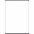 Immagine di 2400 etichette adesive bianche, con margini, per corrispondenza, pacchi, raccoglitori, cartelle por