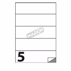 Immagine di Cf500 etichette bianche mm 210x59,4 formato a4 100 fogli