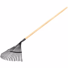 Immagine di Scopa per foglie testa in metallo manico in legno