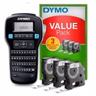 Immagine di Value Pack Etichettatrice Dymo LabelManager® 160 + 3 nastri Dymo D1 mm 12x7 m nero/bianco