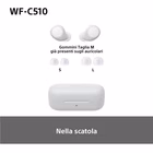 Immagine di Auricolari wireless Bianco SONY WF-C510 WFC510W.CE7
