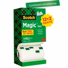Immagine di Nastro adesivo 3M SCOTCH MAGIC 810 mm 19x33 m - value pack 12+2 gratis