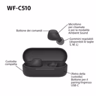 Immagine di Auricolari wireless Nero SONY WF-C510 WFC510B.CE7