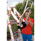 Immagine di Scala professionale con piattaforma FARAONE PLS 3 gradini