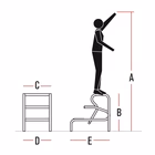 Immagine di Sgabello alta sicurezza in all. FARAONE SGA 2 grad