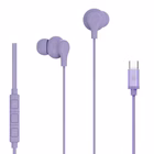 Immagine di Auricolari con filo si USB-C Viola CELLY UP1600TYPEC - USB-C Stereo Wired Earphones UP1600TYPECVL