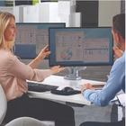 Immagine di Braccio monitor Fellowes doppio, Eppa, Argento, Fino a 39"