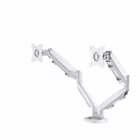 Immagine di Braccio monitor Fellowes doppio, Eppa, Bianco, Fino a 39"