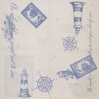 Immagine di Tovagliolo in carta a secco airlaid ROIAL YACHT CLUB colore avorio cm 40x40 50 pezzi