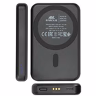 Immagine di Caricabatterie wireless/senza fili Nero USB-C RIVACASE Caricatore Stand con batteria portatile Magsa