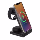 Immagine di Caricabatterie wireless/senza fili Nero USB-C RIVACASE Caricatore Stand con batteria portatile Magsa