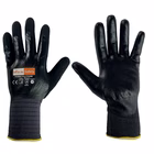 Immagine di Guanti ELICA SAFETY POWER FULL COVER doppia spalmatura schiuma nitrile e nitrile liscio taglia 11 - paio