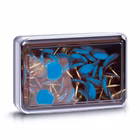 Immagine di Puntine da disegno 1 punta blu 100 pezzi