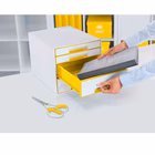 Immagine di Cassettiera 4 cassetti LEITZ WOW CUBE giallo