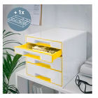 Immagine di Cassettiera 4 cassetti LEITZ WOW CUBE giallo