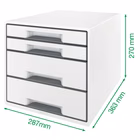 Immagine di Cassettiera 4 cassetti LEITZ WOW CUBE grigio