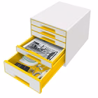 Immagine di Cassettiera 5 cassetti LEITZ WOW CUBE giallo