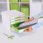 Immagine di Cassettiera 5 cassetti LEITZ WOW CUBE verde lime