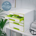 Immagine di Cassettiera 5 cassetti LEITZ WOW CUBE verde lime