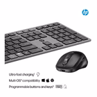 Immagine di HP Combinazione di tastiera e mouse wireless ricarica 9T5A9AA