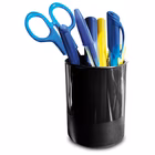 Immagine di Bicchiere portapenne in plastica nero