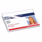 Immagine di Portabadge c-clip e spilla in metallo cm 9x5,7