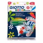 Immagine di Pennarello x tessuti GIOTTO decor texile 12 colori