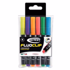 Immagine di Evidenziatore FIBRACOLOR CLIP 7000 colori assortiti