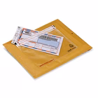Immagine di Busta adesiva p/docum. WILLCHIP cm 24x13,5 in LDPE trasp. A4 piegato in 3