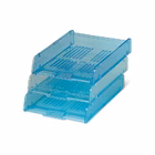 Immagine di Vaschetta portacorrispondenza trasparente azzurro