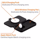 Immagine di Caricabatterie wireless/senza fili Nero USB-C CYGNETT Caricabatterie wireless 3 in 1 MagTravel Qi2.0