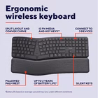 Immagine di Tastiera ergonomica TRUST 25706TRS wireless plastica riciclata