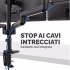 Immagine di Braccio monitor triplo platinum