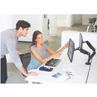Immagine di Braccio portamonitor doppio platinum series - fellowes